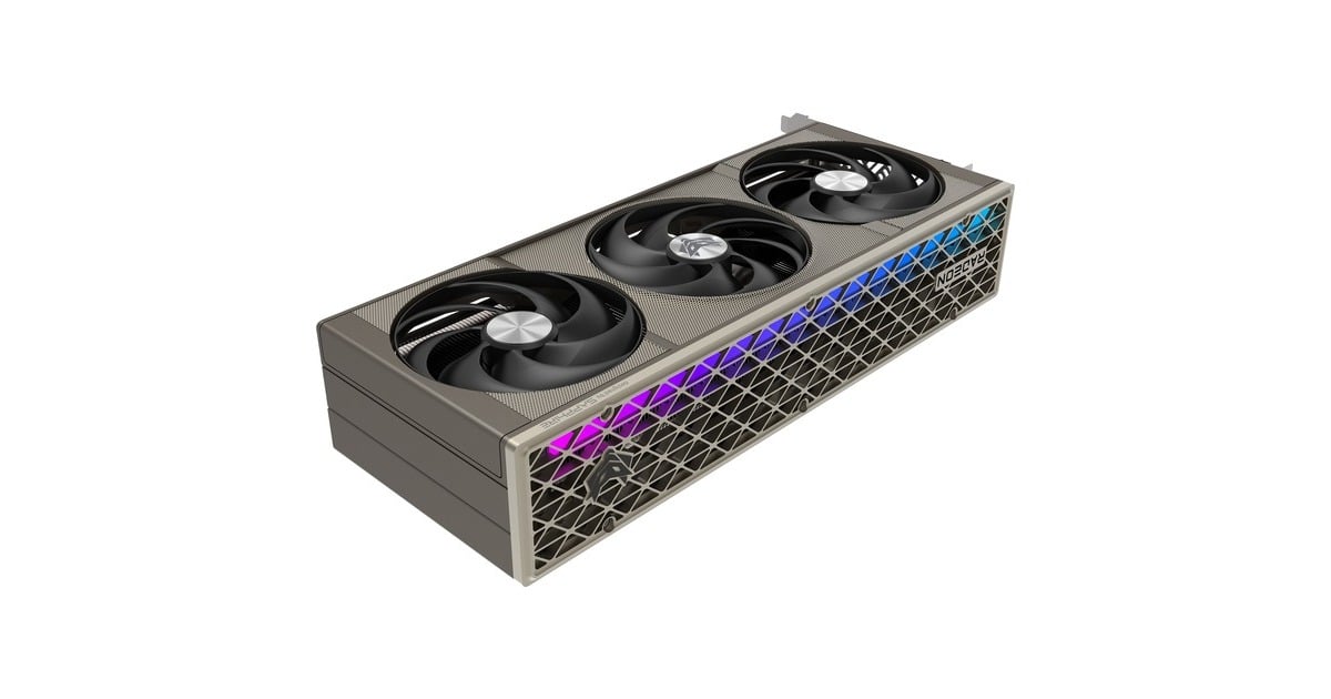 SAPPHIRERadeon RX 9070 XT Nitro+ Gaming OC grafische kaart  (Zilver, 2x DisplayPort, 2x HDMI 2.1, RDNA4)