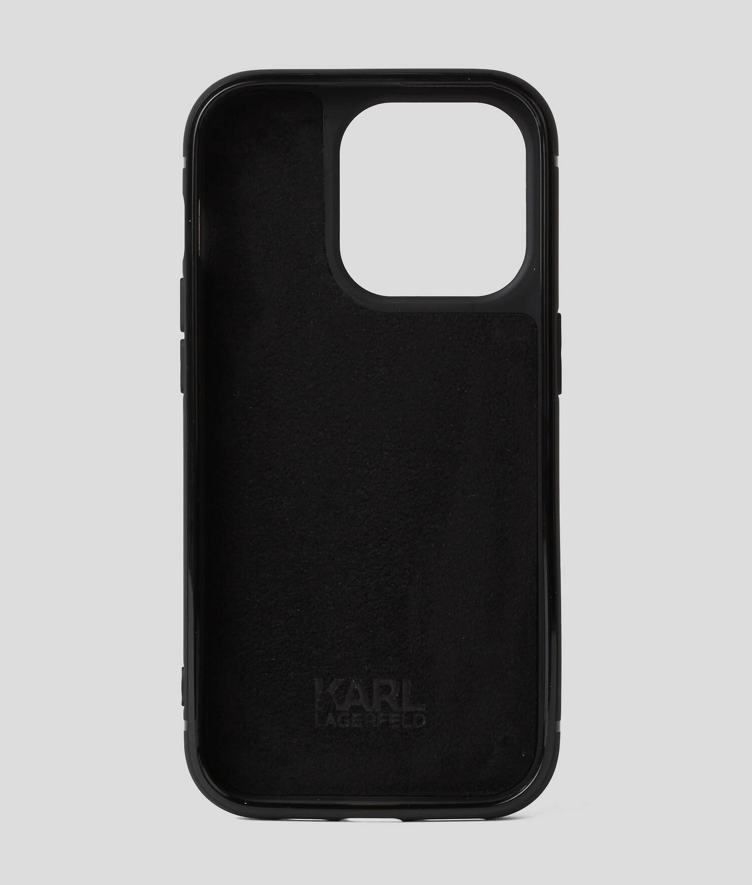 COQUE LOGO KARL AVEC STRASS POUR IPHONE 16 PRO MAX - Argent