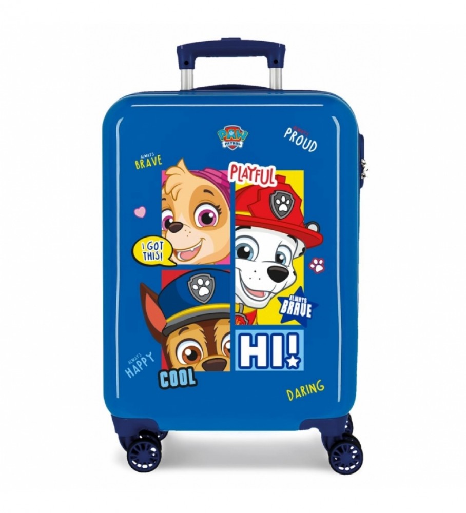 Mala de cabine rígida Joumma Bags Be Happy, azul - 38x55x20cm -
