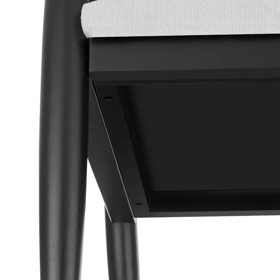 tectake Loungestoel Manuela met Weens vlechtwerk en extra kussen, Wit