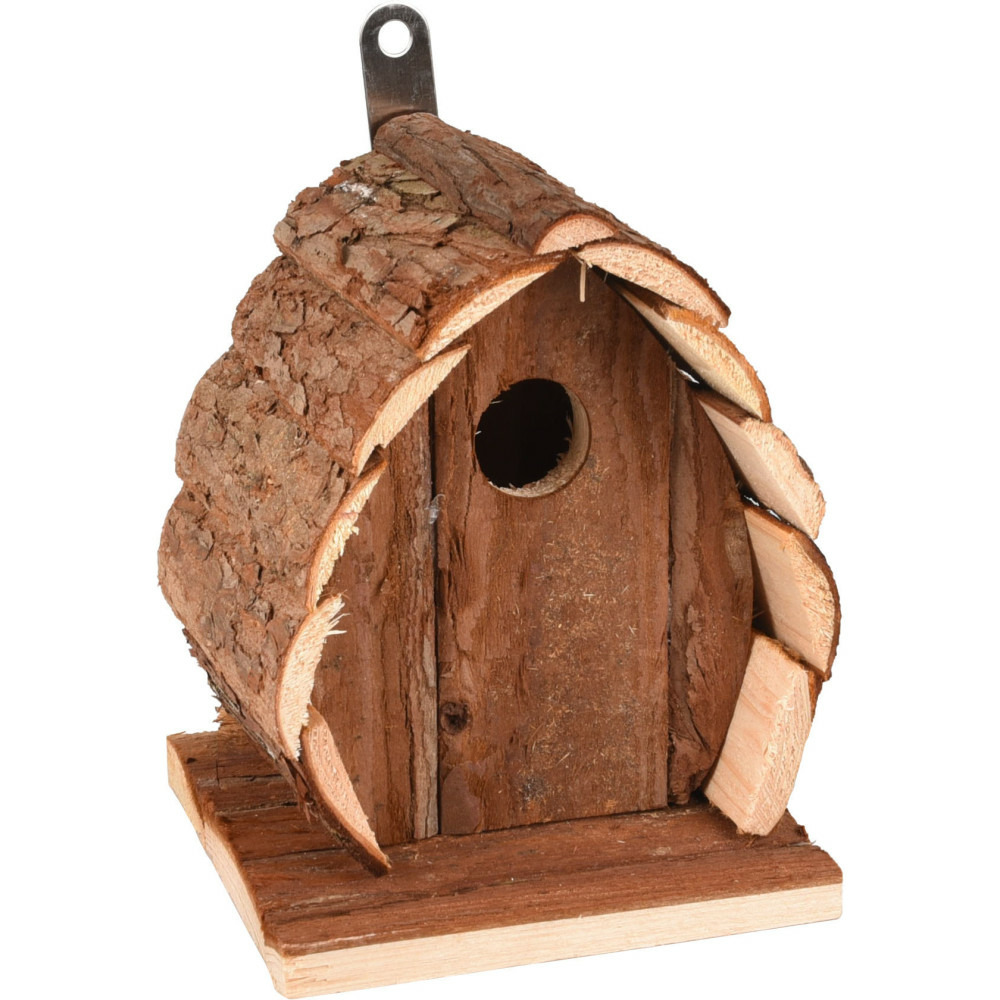 Nichoir en bois naturel, guido, 13 x 13 x 17 cm, pour oiseaux