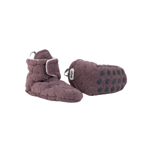 Lodger Folklore Fleece Slofjes Mauve 0-3 Mnd