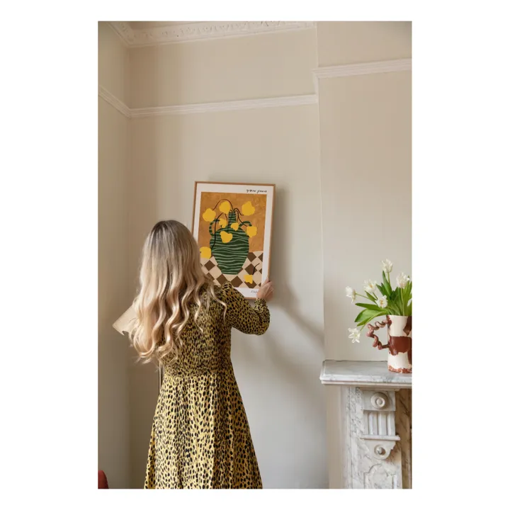 Rose England Affiche Yellow Flowers