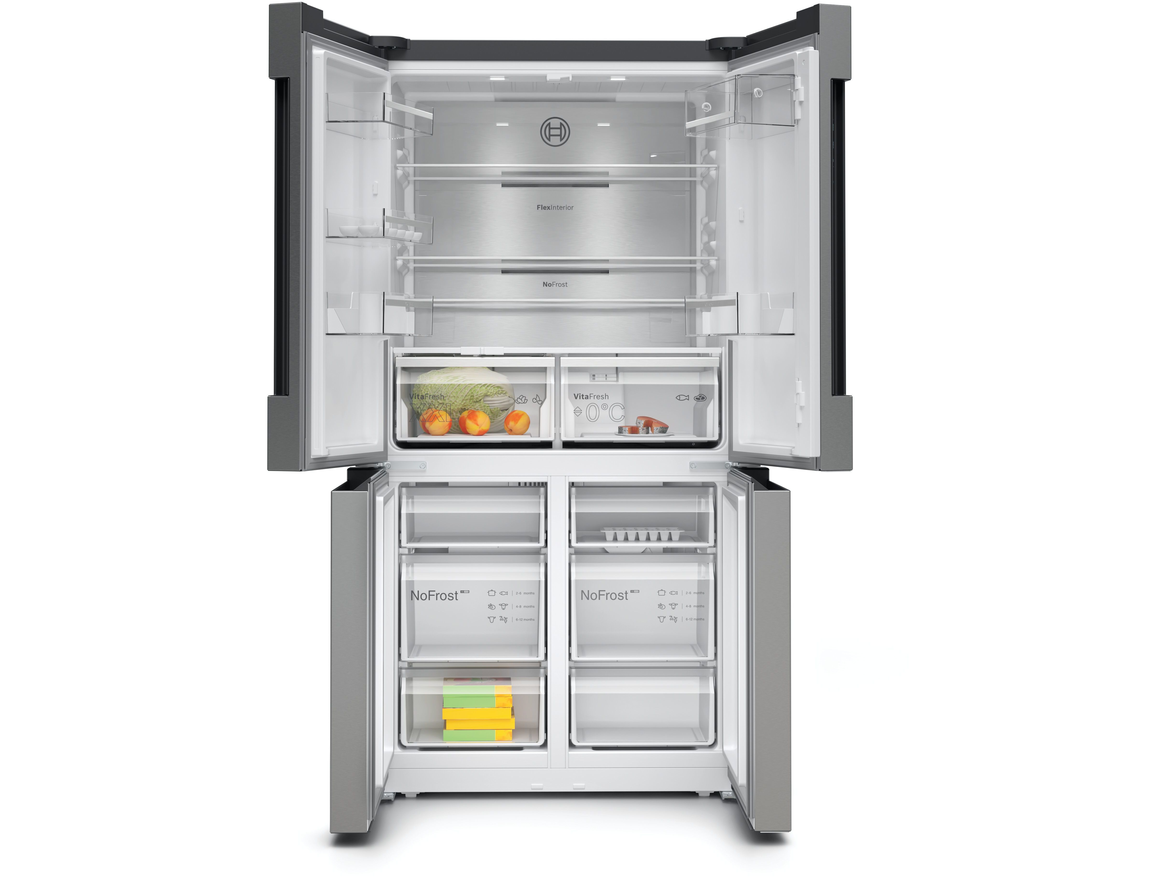COMBINADO MULTIPORTAS BOSCH KFN96APEA INOX E NO FROST 605L