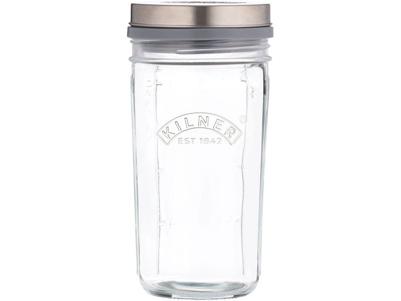 Kilner Kefir Fermenter Set 500 ml, 1 Stück Set zum Fermentieren inklusive Silikondeckel und Luftschloss