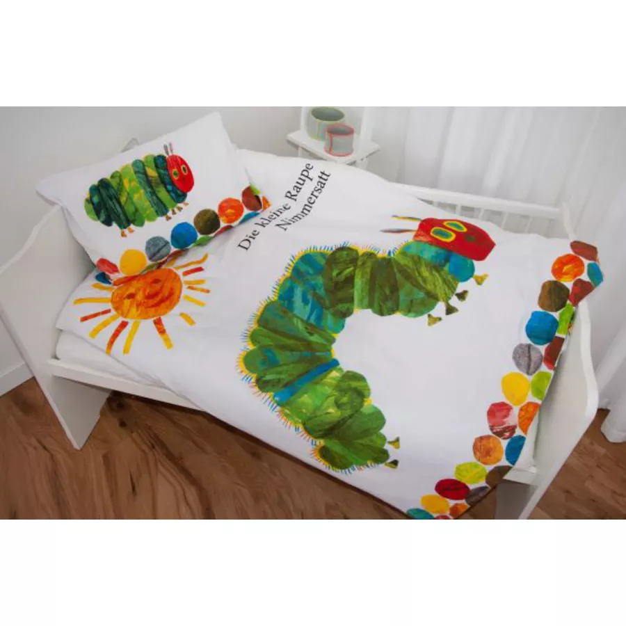 HERDING Bettwäsche Raupe Nimmersatt 100 x 135 cm