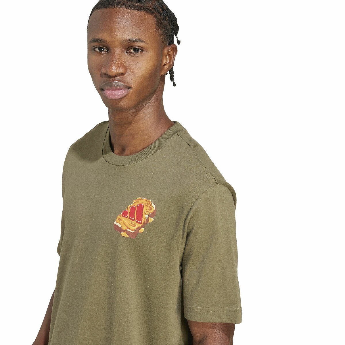 ADIDAS ROUPAS ESPORTIVAS<br>Camiseta de manga curta com logotipo gráfico