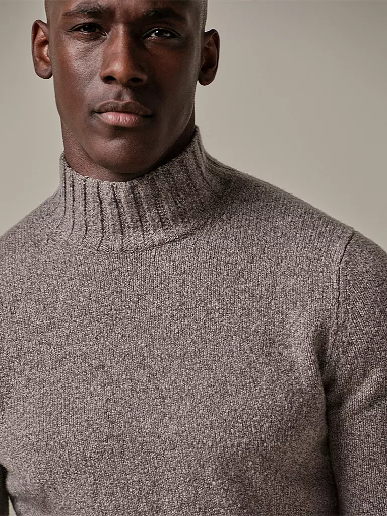 PROFUOMO Rollkragenpullover braun