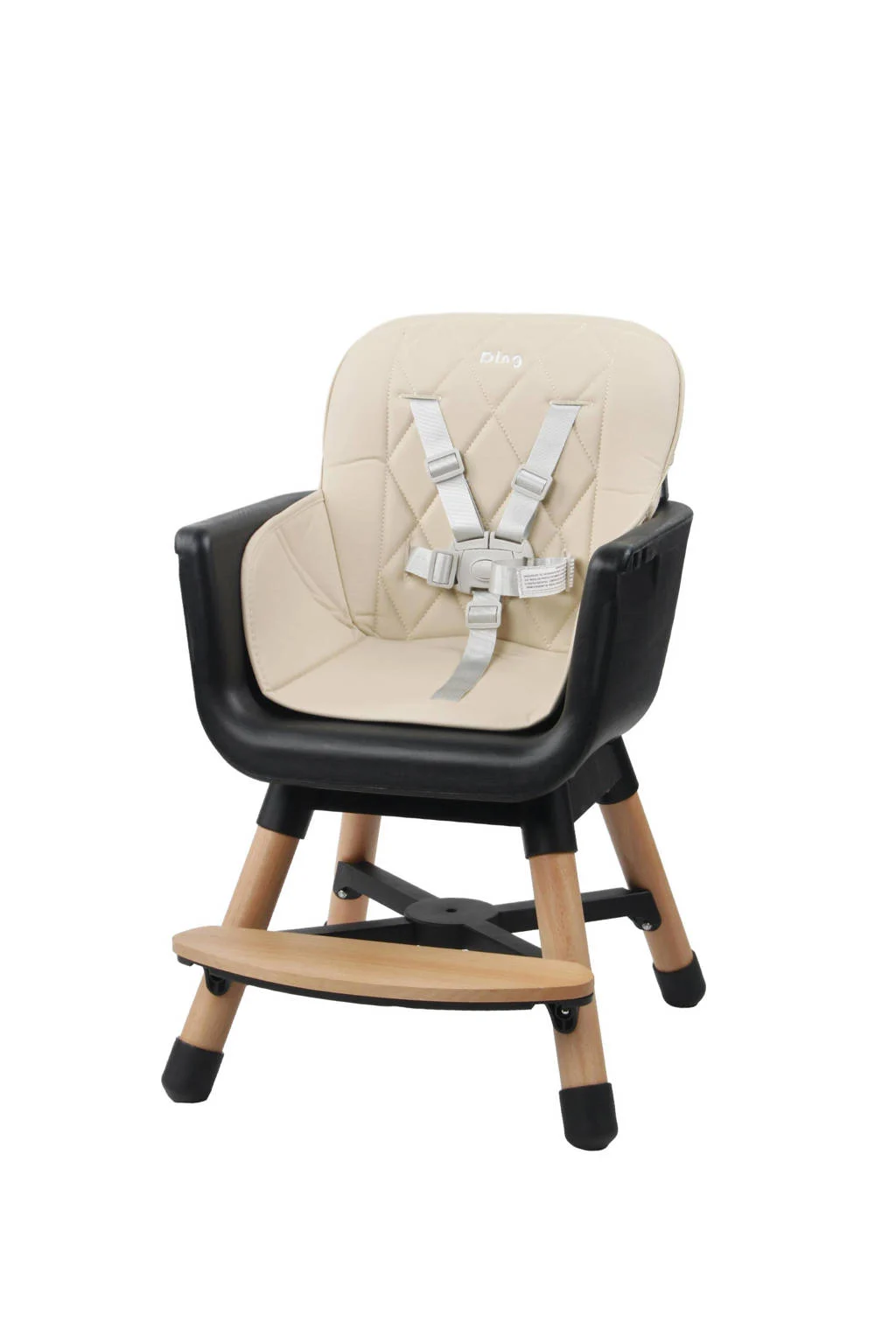 Wooden High Chair - Daily - Beige