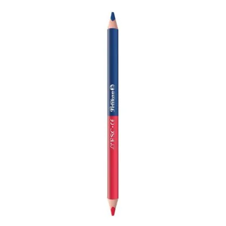 Pelikan 2-Farb Buntstift FSC100% dreikant Rot & Blau, dick