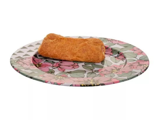 Assiette en métal multicolore d33x1,5h