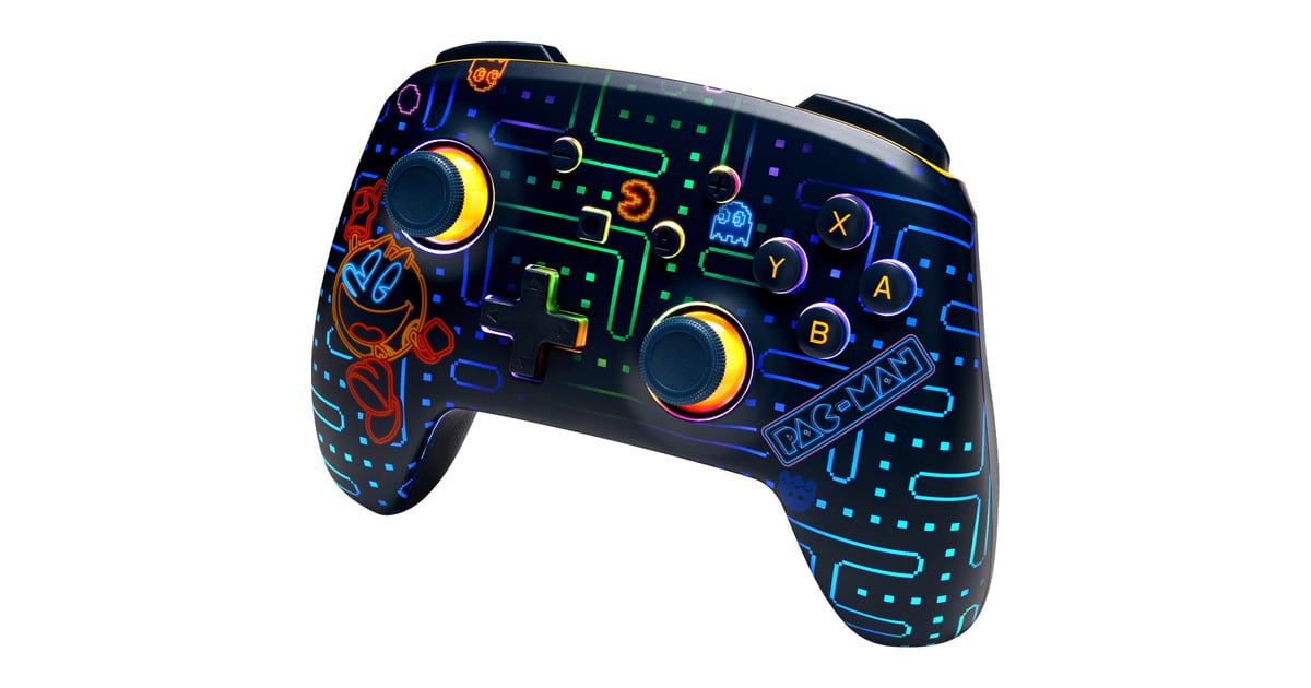 PowerAEnhanced Wireless Controller for Nintendo Switch with Lumectra - PAC-MAN Neon Arcade