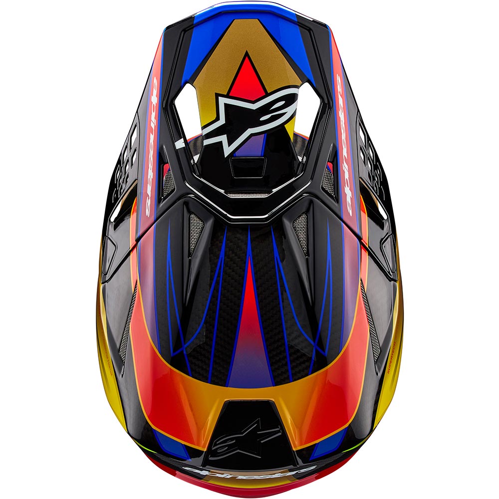 Alpinestars - Casque Supertech S-M10 Era Or / Noir / Rouge / Brillant