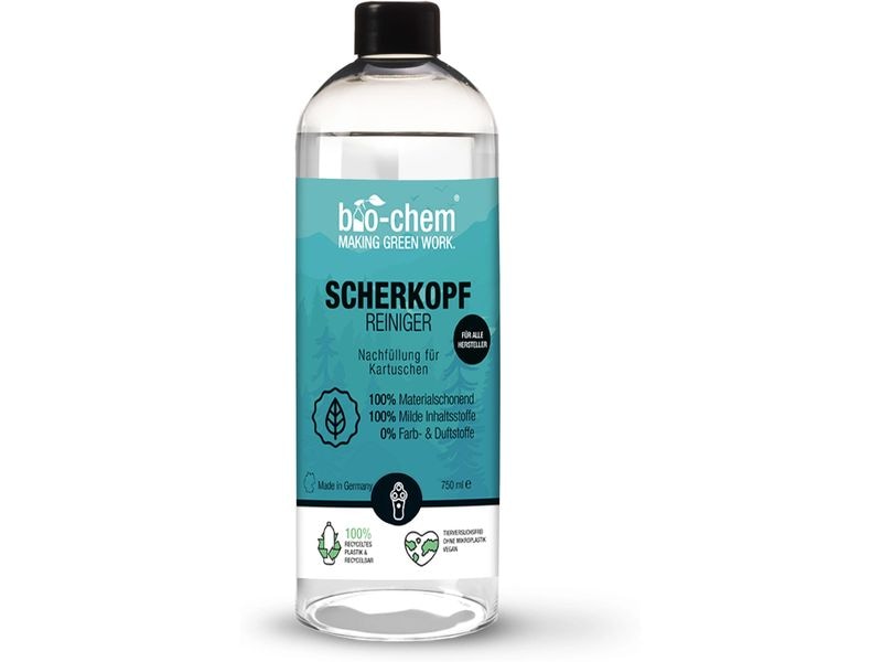 Bio Chem Scherkopfreiniger 750 ml Tiefenwirksamer Reiniger für Rasierer