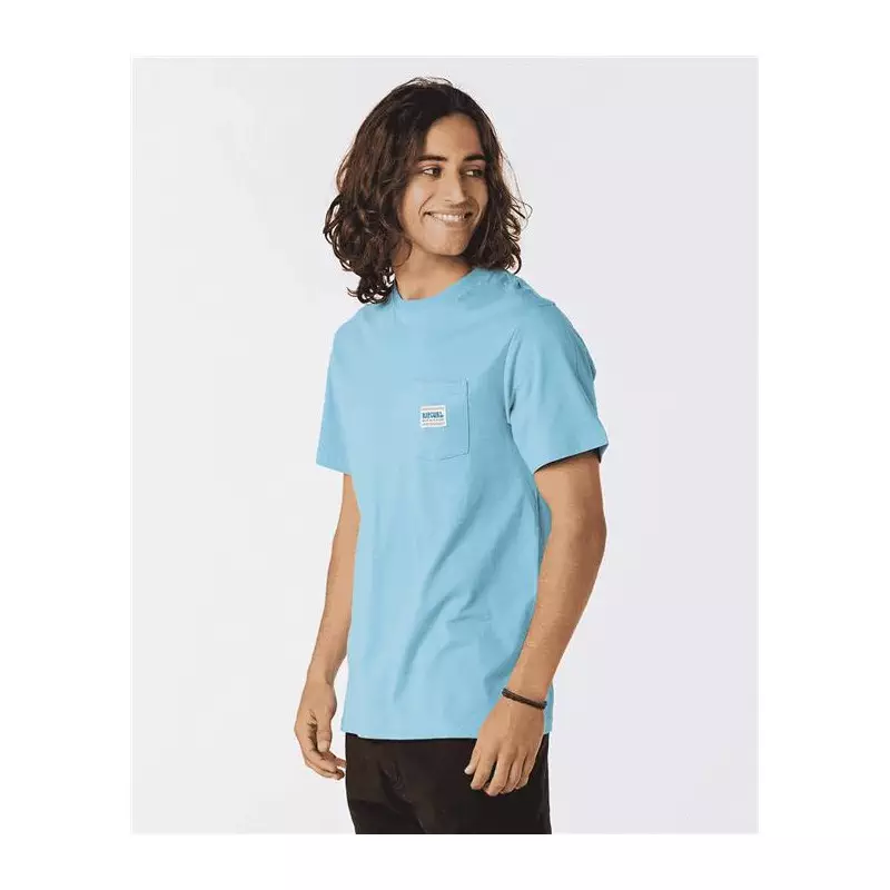 Teeshirt RIPCURL Horizon Badge S/S Tee Dusty Blue