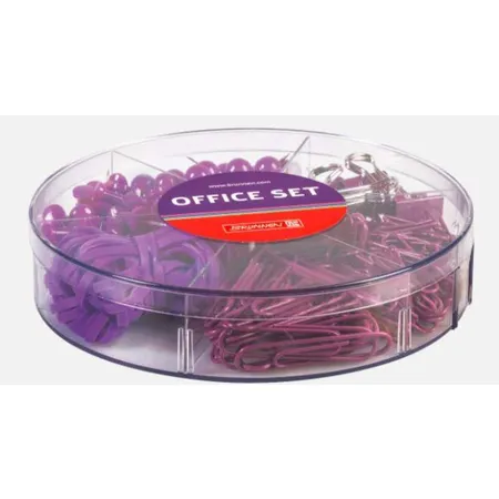 BRUNNEN Büro-Set Colour Code Höhe 3 cm Ø 14 cm purple