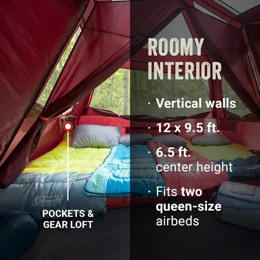Skylodge&trade; 8-Person Instant Camping Tent, Blackberry
