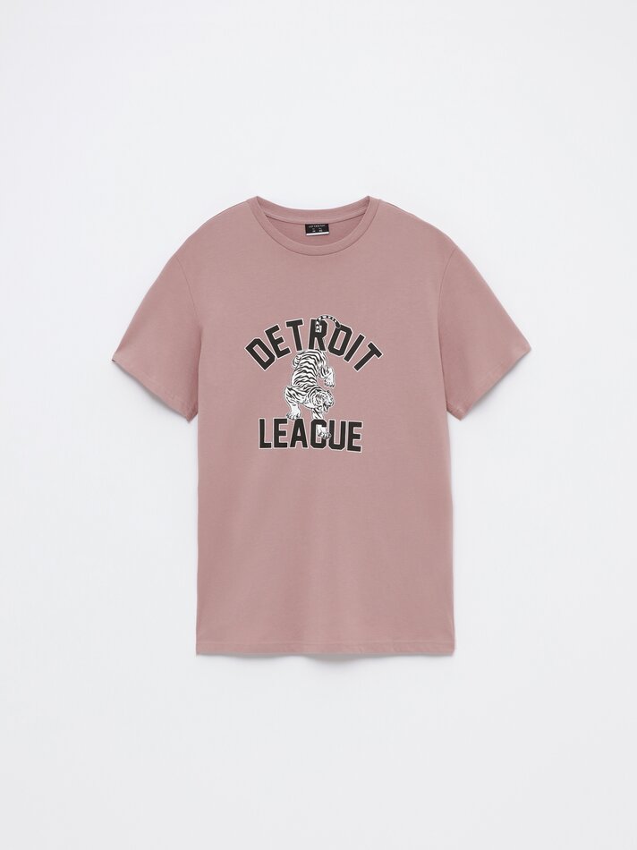 Camiseta estampada - Rosa Delavado