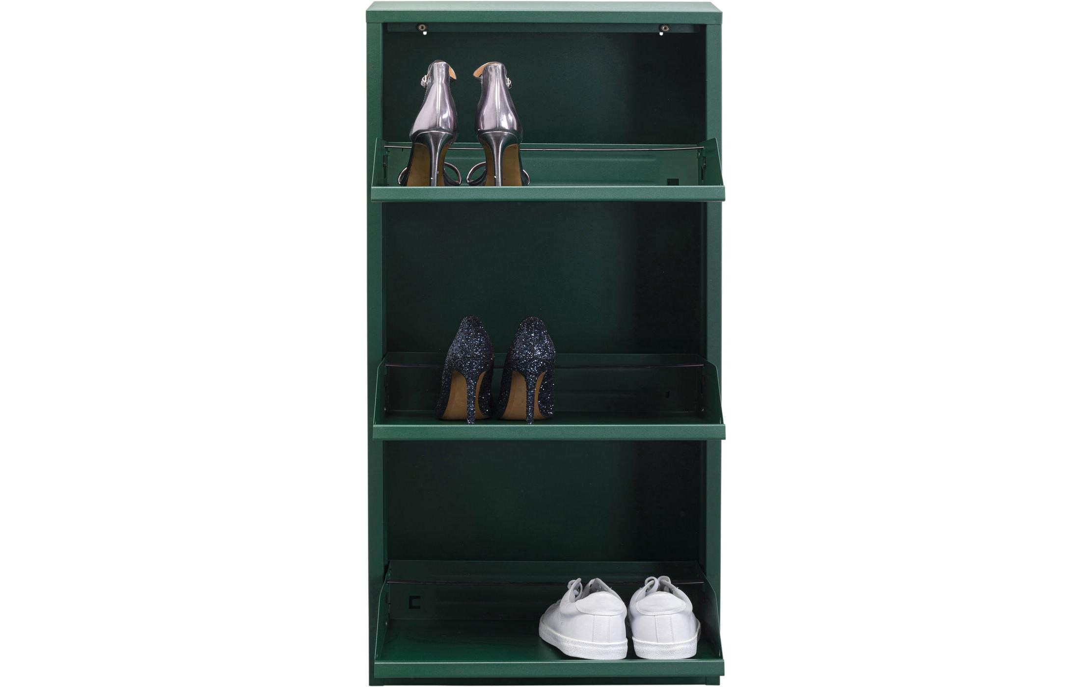Schuhschrank Caruso 3-er, 50 x 103 cm, Grün<br>Schuhschrank