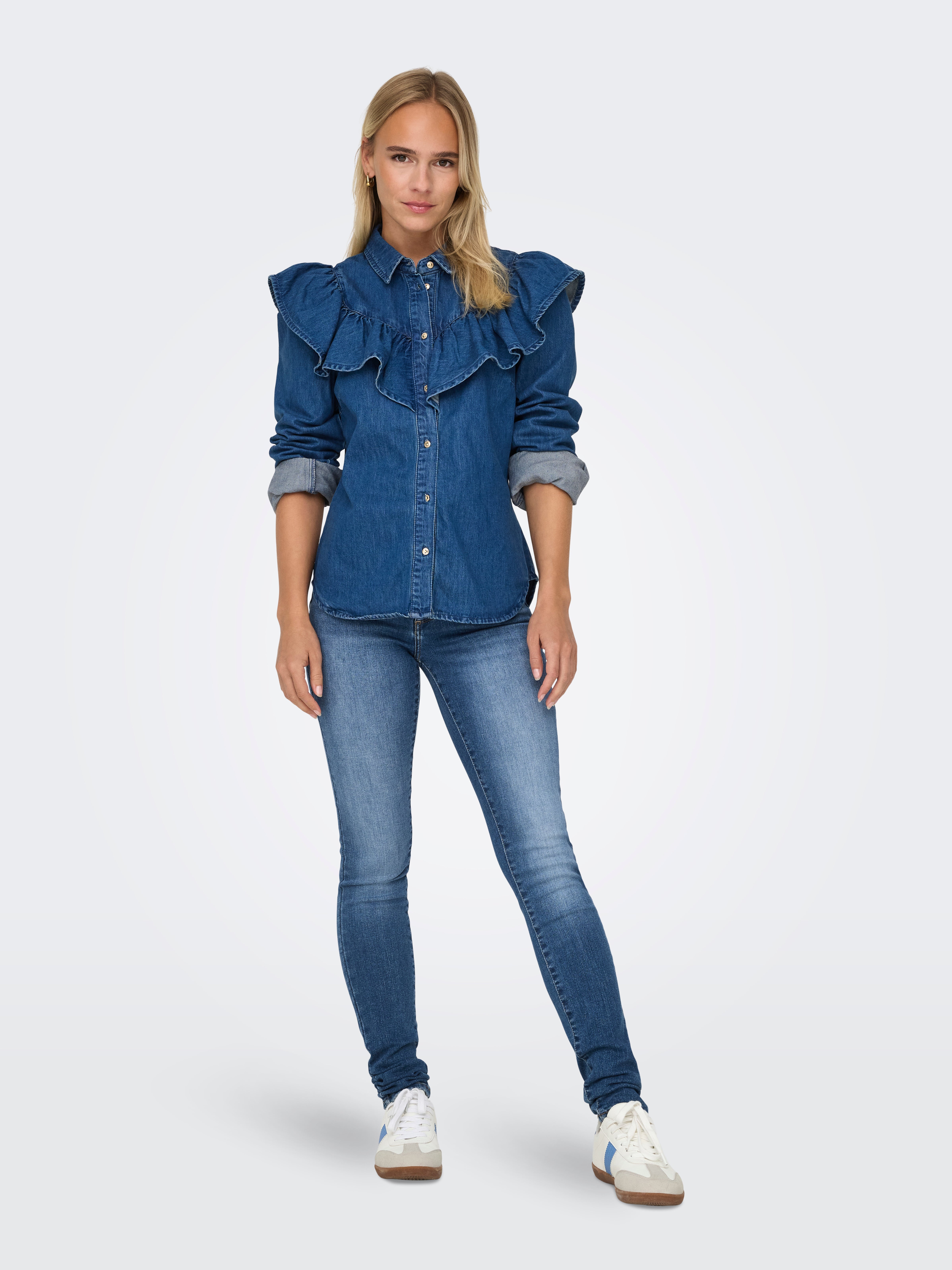 ONLBLUSH Mittlere Taille Skinny Fit Jeans Medium Blue Denim