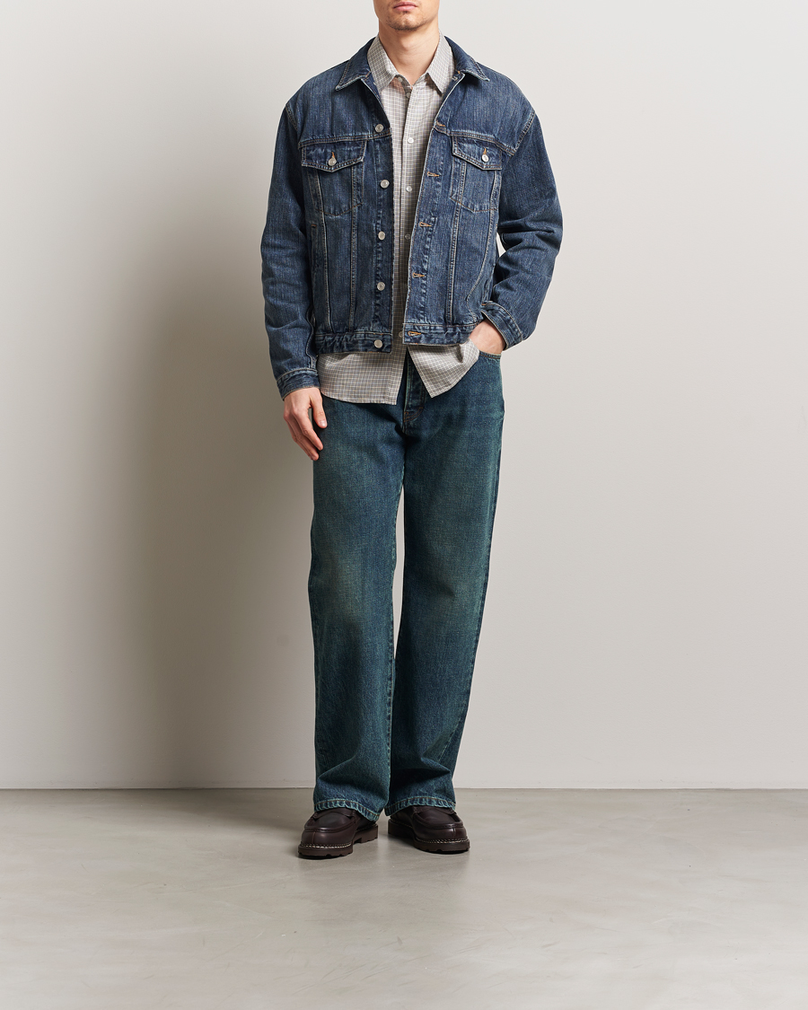Jeanerica Joe Denim Jacket Dark Blue Righe