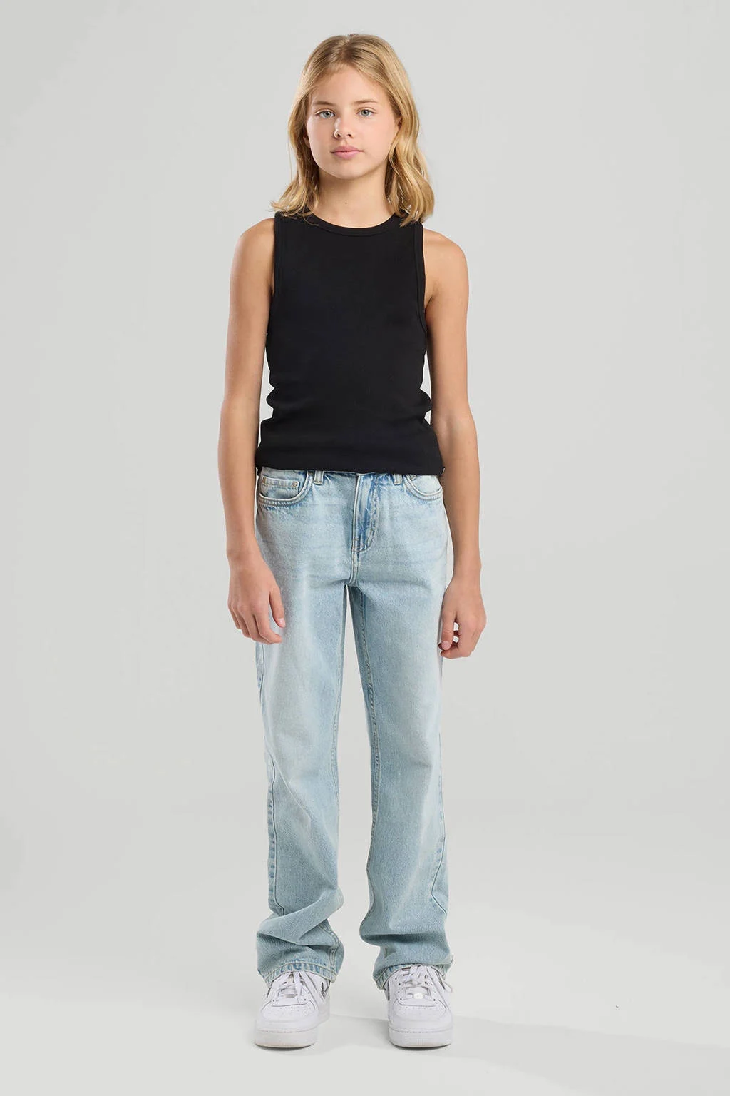 America Today straight leg jeans light blue denim