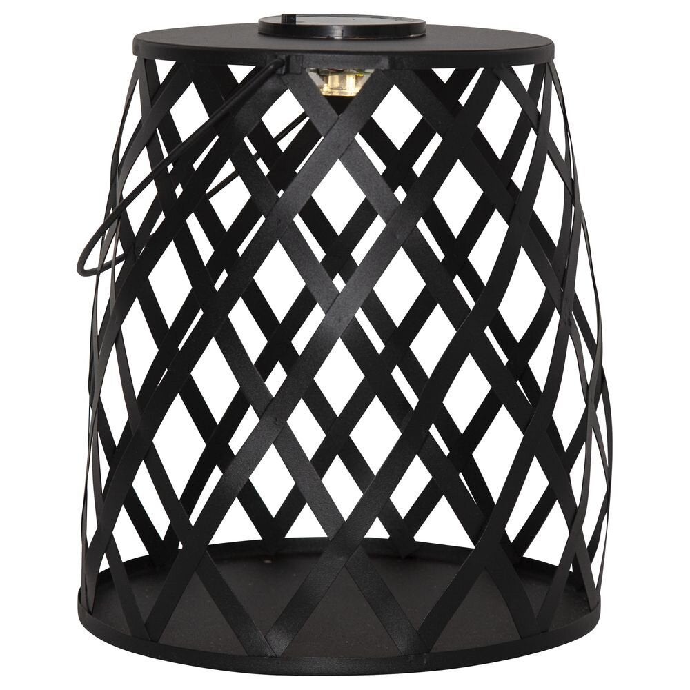 LED Solar Lantaarn Calabria in Zwart IP44 260mm