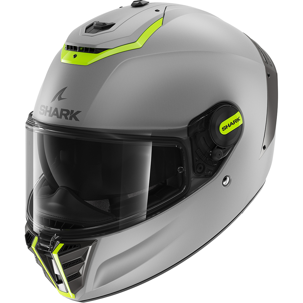 Shark - Casque Spartan RS Blank SP Gris Mat / Jaune