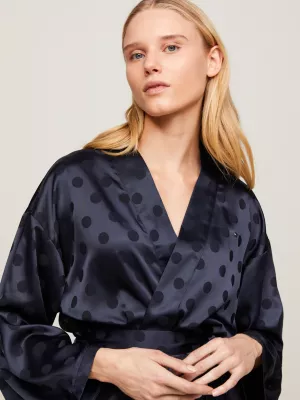 Kimono de lounge com estampa de bolinhas da TH Established