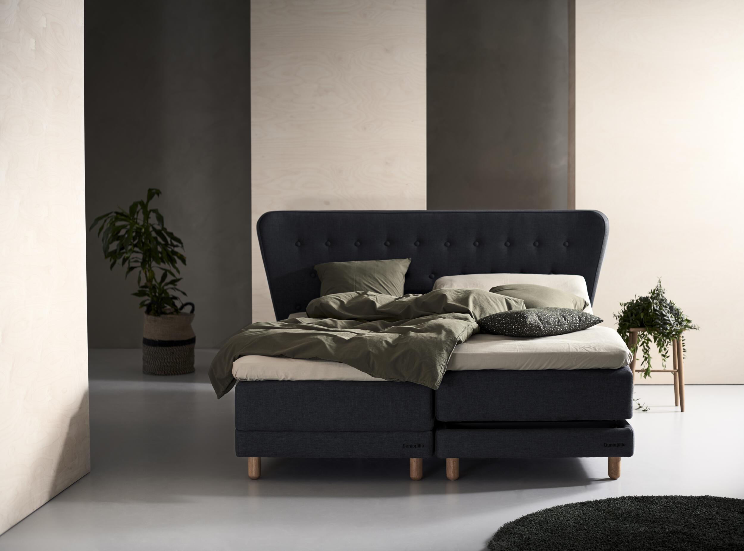 Dunlopillo Pure inkl. 8 cm Original Cool duo topmadras, 180 x 200 cm bokselevationsseng