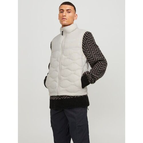 Jack & Jones - 12249441 NOAH BODYWARMER COLLAR SN-MOONBEAM Beige