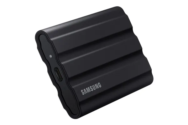 Samsung T7 Shield MU-PE4T0S - SSD - krypteret - 4 TB - ekstern (bærbar) - USB 3.2 Gen 2 (USB-C stikforbindelse) - 256-bit AES - sort