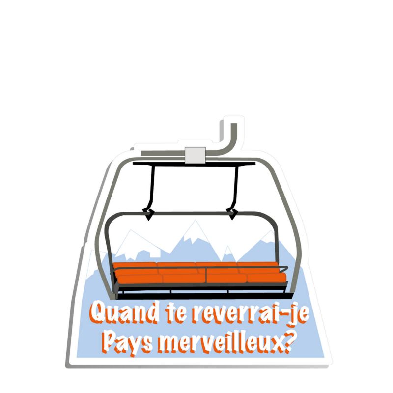 Autocollant sticker Le grand air Quand te reverrais-je pays merveilleux