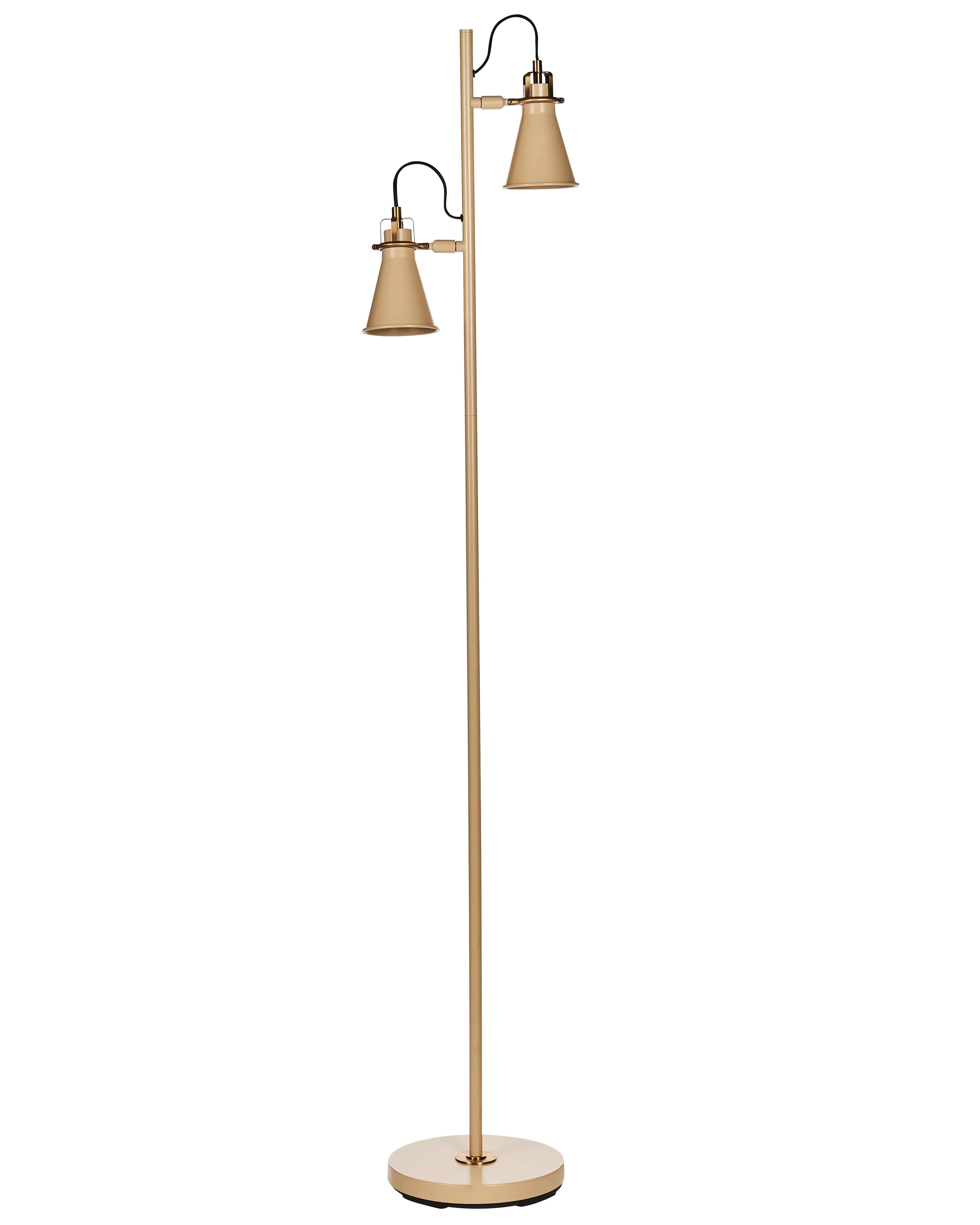 Staande lamp MOYOLA verstelbaar Metaal Beige