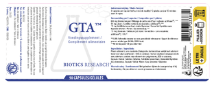 Biotics GTA Capsules 90CP