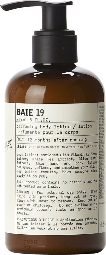 Le Labo Baie 19 Body Lotion 237ml/8floz