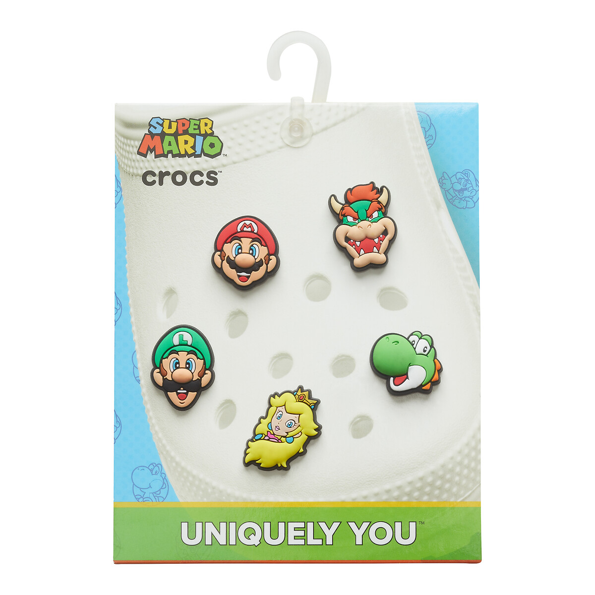 CROCS<br>Conjunto de 5 Jibbitz Super Mario