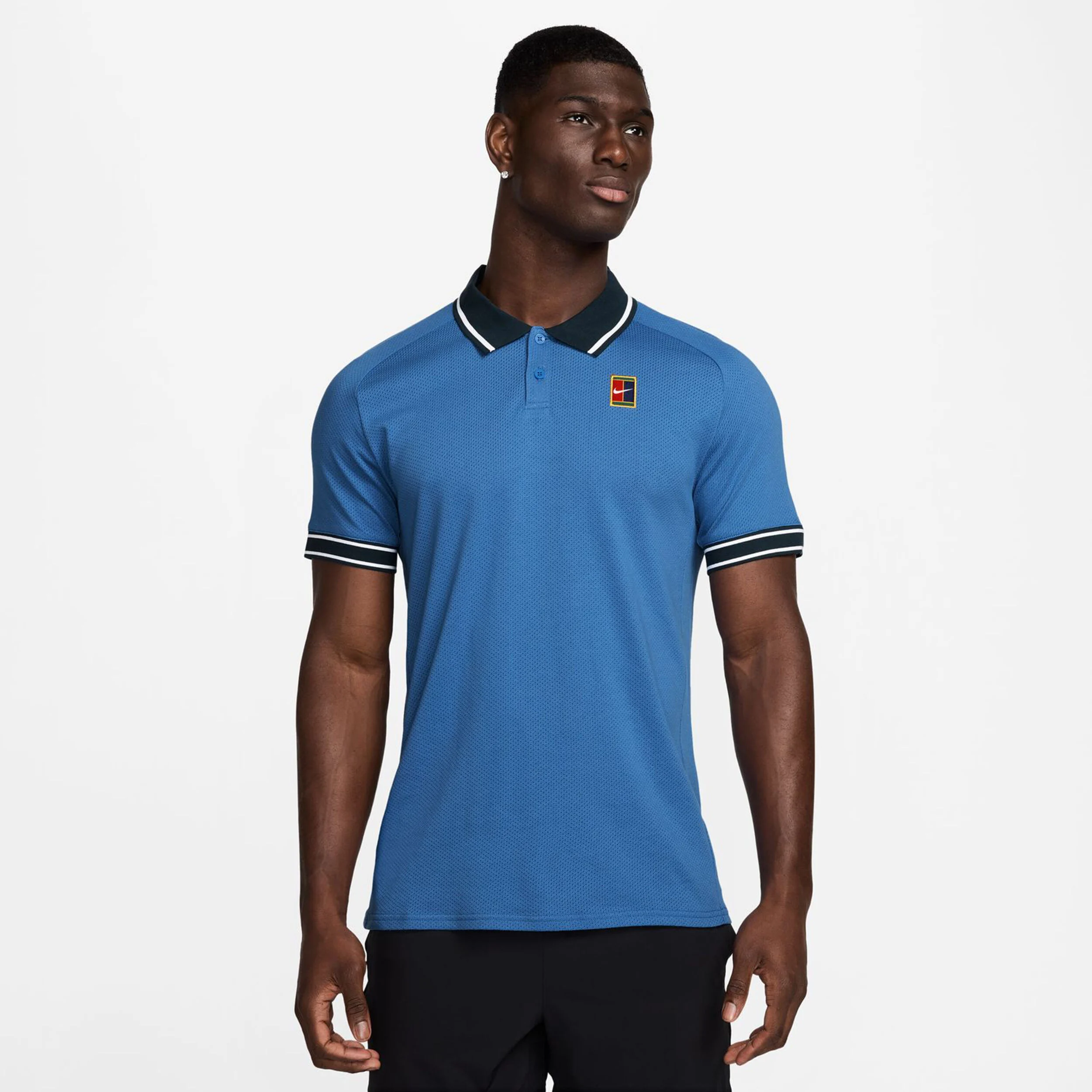 Nike Court Heritage Polo Hommes - Bleu , Bleu Foncé