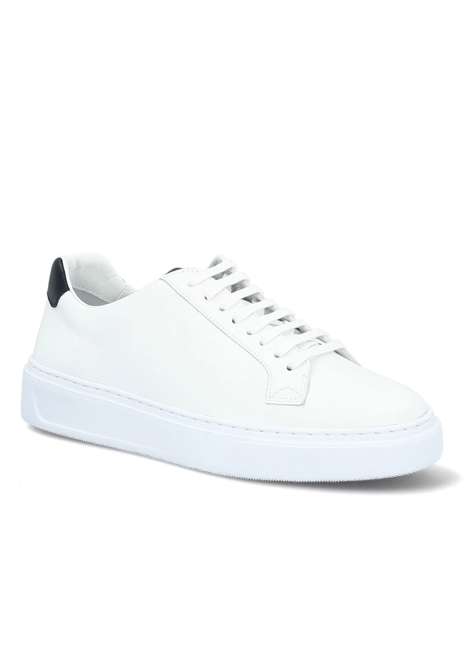 BASKET OTELLO 2 CUIR BLANC