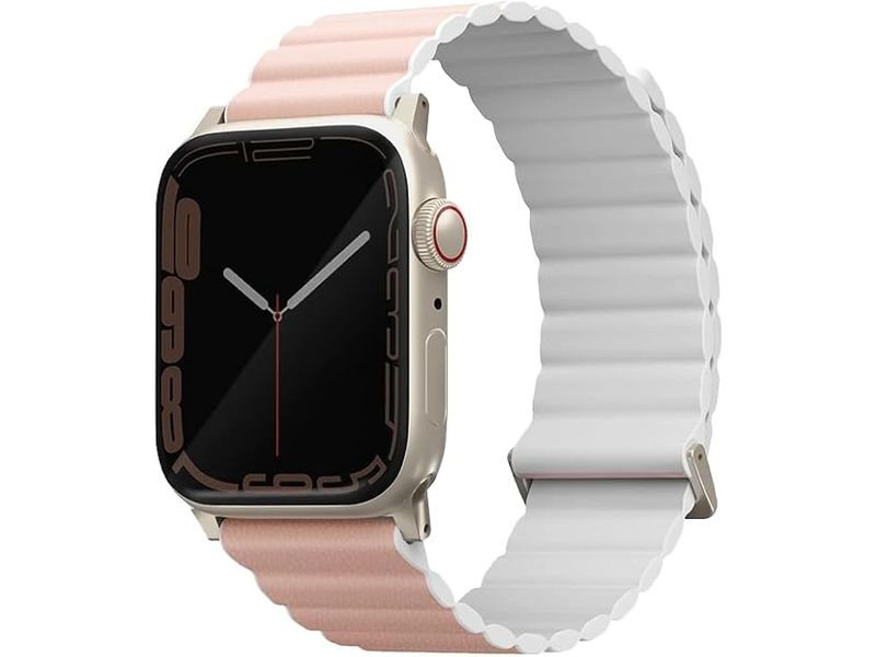 Uniq Armband Revix Premium Apple Watch 49/46/45/44 mm Rosa Passend zur Apple Watch 49/46/45/44 mm