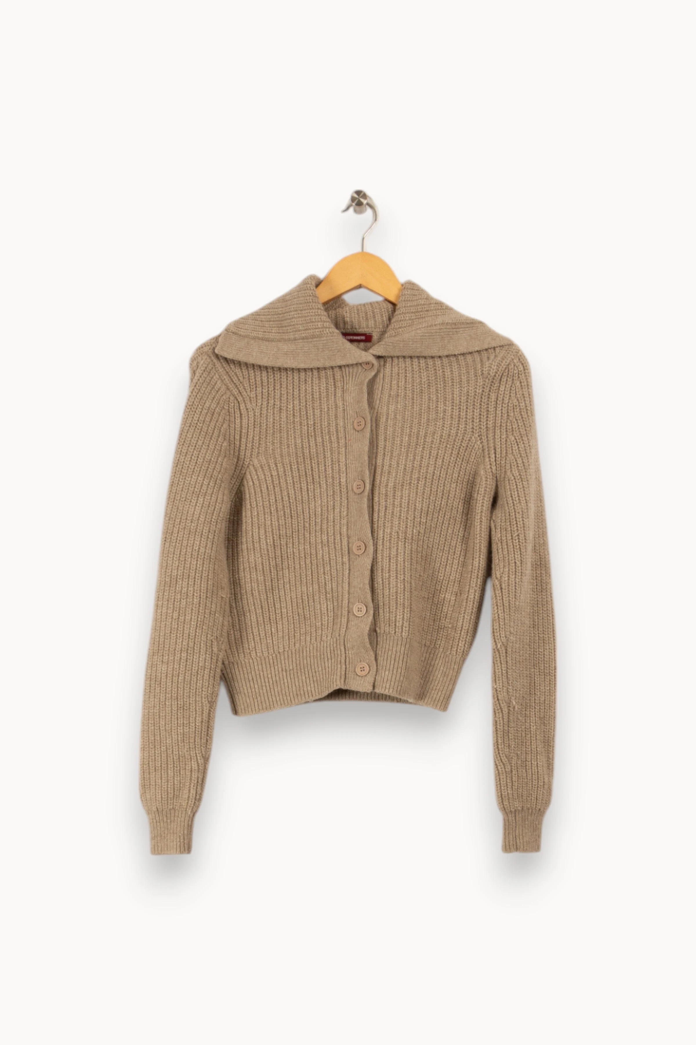 Gilet ou cardigan - comptoir des cotonniers | Beige