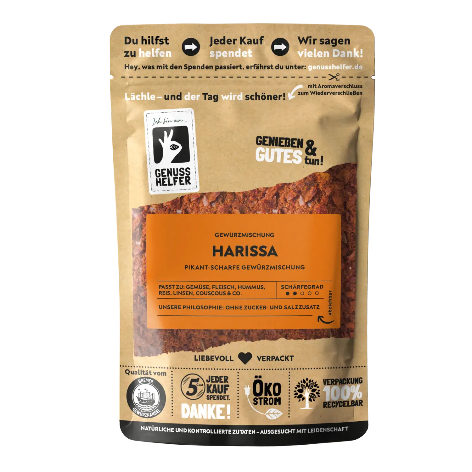 Harissa, geschrotet, 3er Pack
