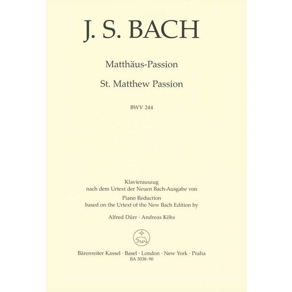 Bärenreiter Bach Matthäus-Passion