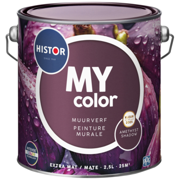 Histor MY color muurverf extra mat Amethyst Shadow 2,5 liter