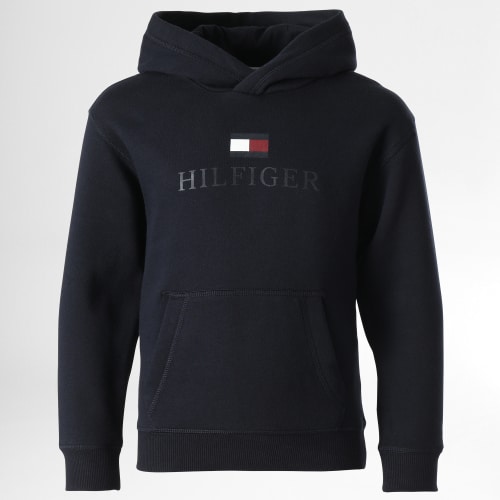 Sweat Capuche Enfant Logo 7781 Bleu Marine