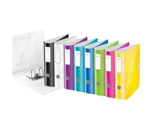 Brevordner Leitz Active WOW A4/80mm grøn - (5 stk.)