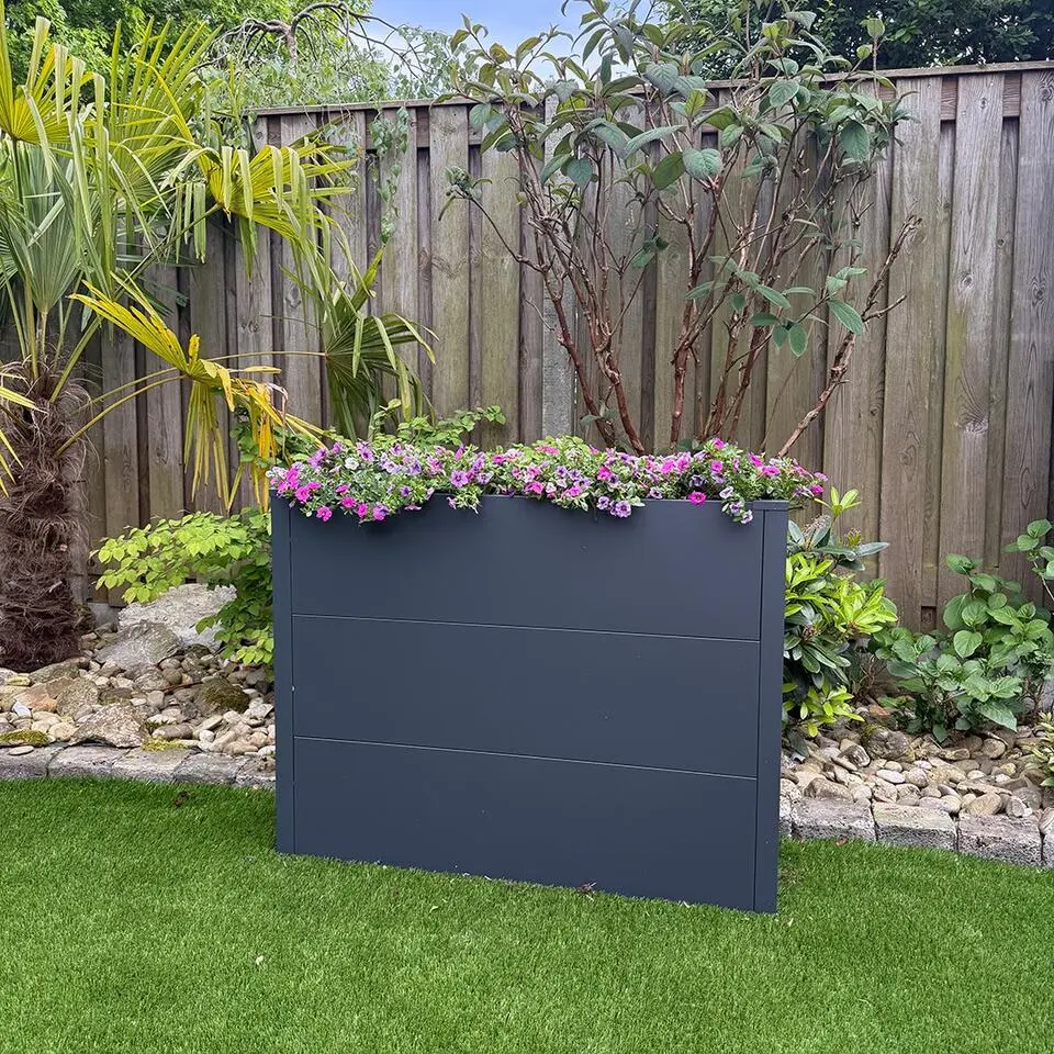 Plantenbak - 100 x 25 x 52 cm - Antraciet