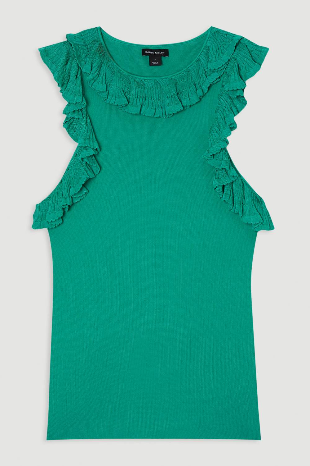 KarenMillen Top tricoté à volants