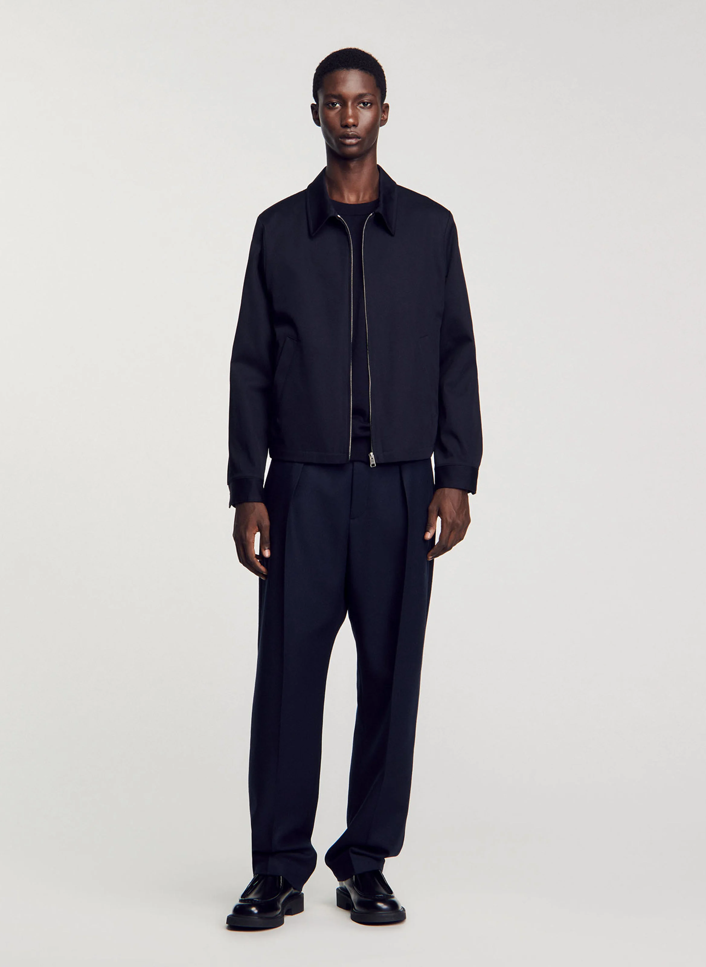 Blouson regular-fit en coton | Bleu