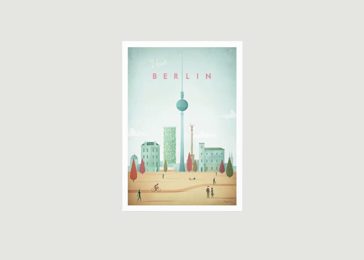 Travel Poster Berlin A2 Travel Poster co